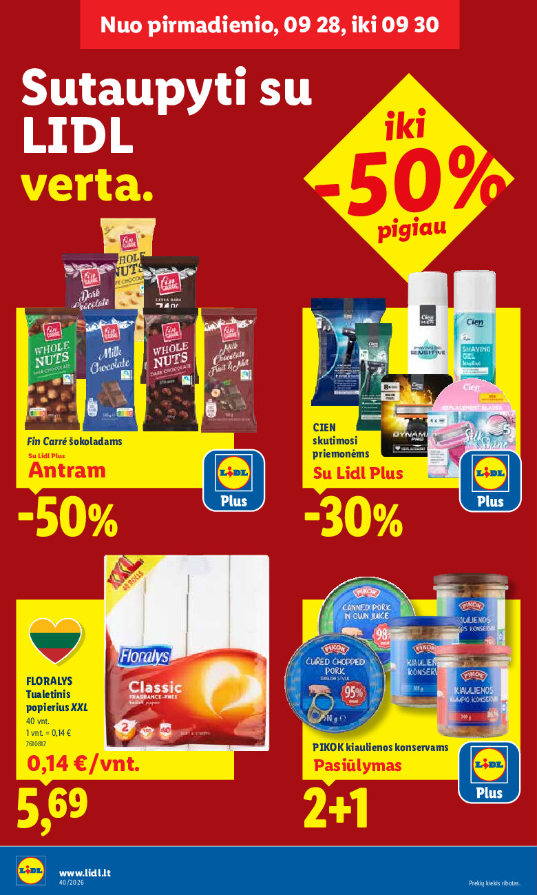 lidl - MAISTO PREKIŲ PASIŪLYMAI (2026-09-28 - 2026-10-04) - page: 2