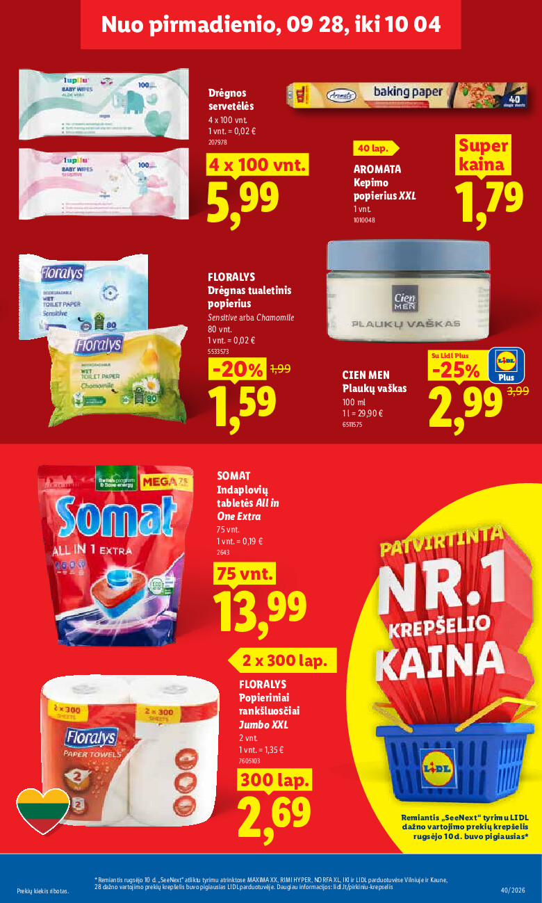 lidl - MAISTO PREKIŲ PASIŪLYMAI (2026-09-28 - 2026-10-04) - page: 13
