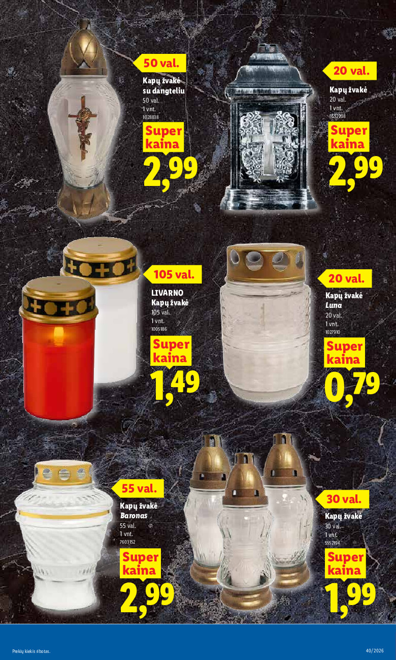 lidl - MAISTO PREKIŲ PASIŪLYMAI (2026-09-28 - 2026-10-04) - page: 15