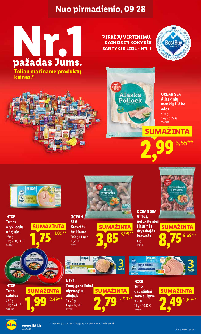 lidl - MAISTO PREKIŲ PASIŪLYMAI (2026-09-28 - 2026-10-04) - page: 20
