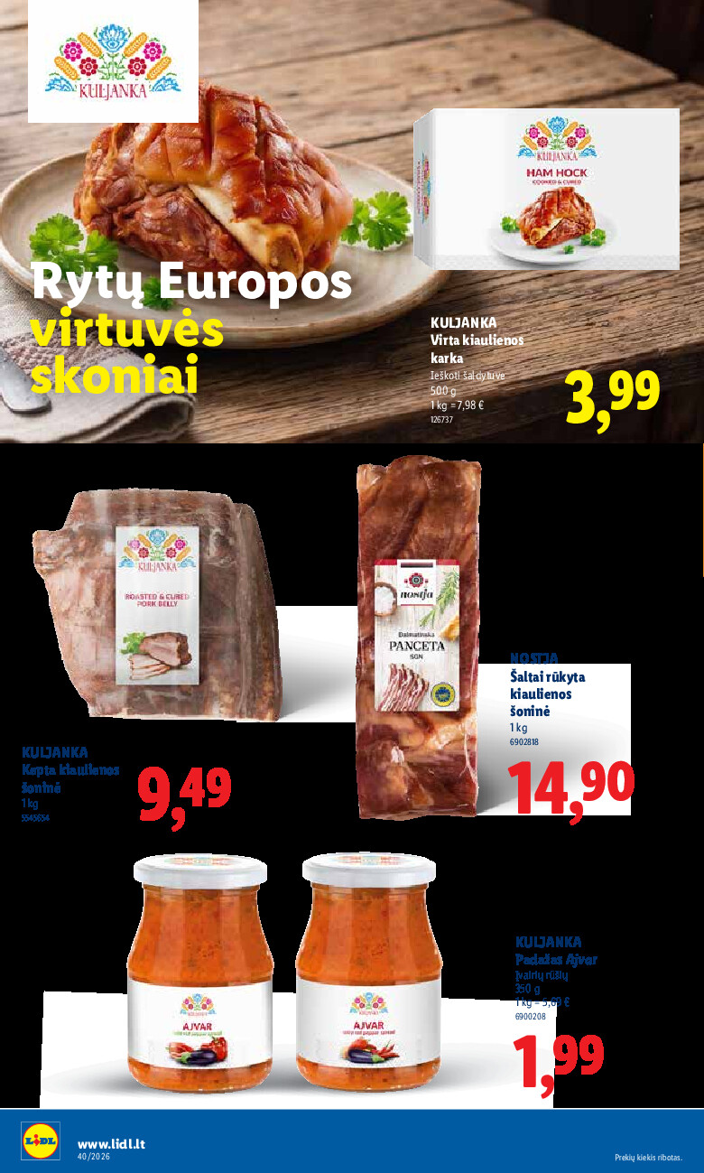 lidl - MAISTO PREKIŲ PASIŪLYMAI (2026-09-28 - 2026-10-04) - page: 22