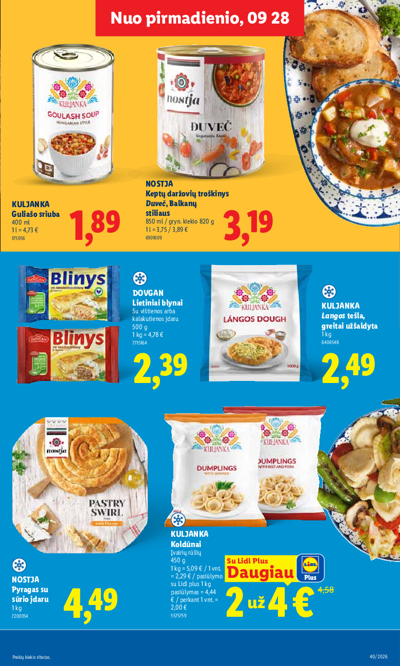lidl - MAISTO PREKIŲ PASIŪLYMAI (2026-09-28 - 2026-10-04) - page: 23