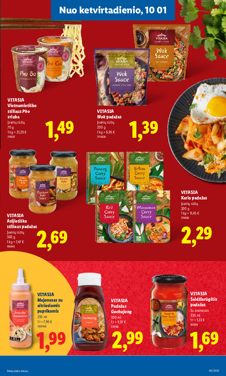 lidl - MAISTO PREKIŲ PASIŪLYMAI (2026-09-28 - 2026-10-04) - page: 31