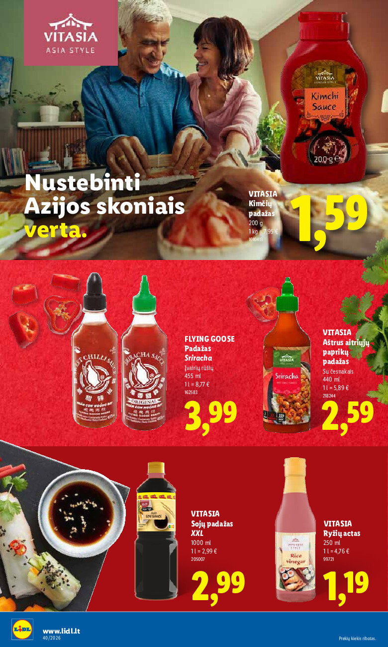 lidl - MAISTO PREKIŲ PASIŪLYMAI (2026-09-28 - 2026-10-04) - page: 32