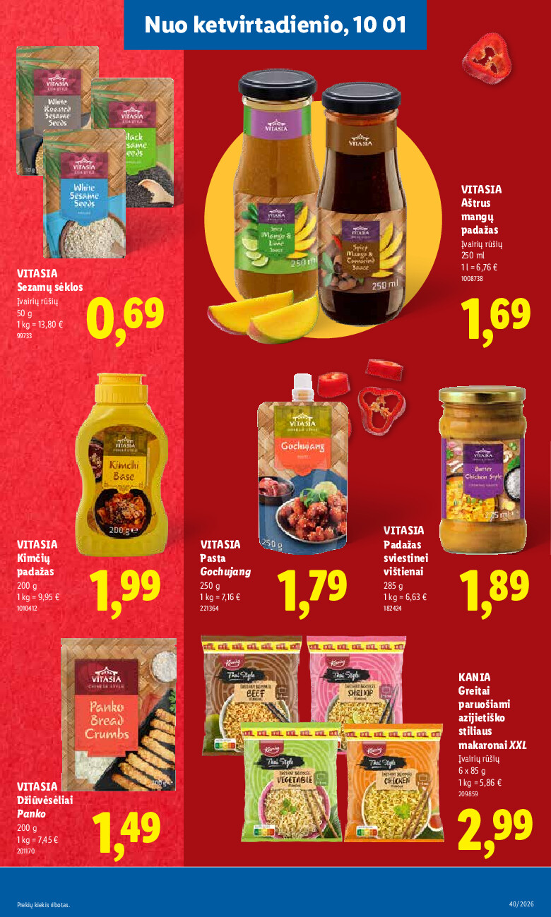 lidl - MAISTO PREKIŲ PASIŪLYMAI (2026-09-28 - 2026-10-04) - page: 33