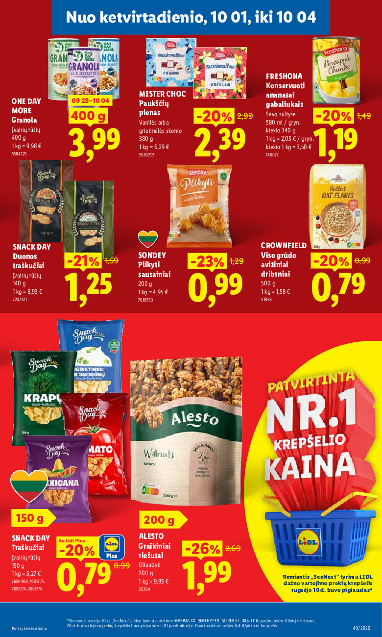 lidl - MAISTO PREKIŲ PASIŪLYMAI (2026-09-28 - 2026-10-04) - page: 37