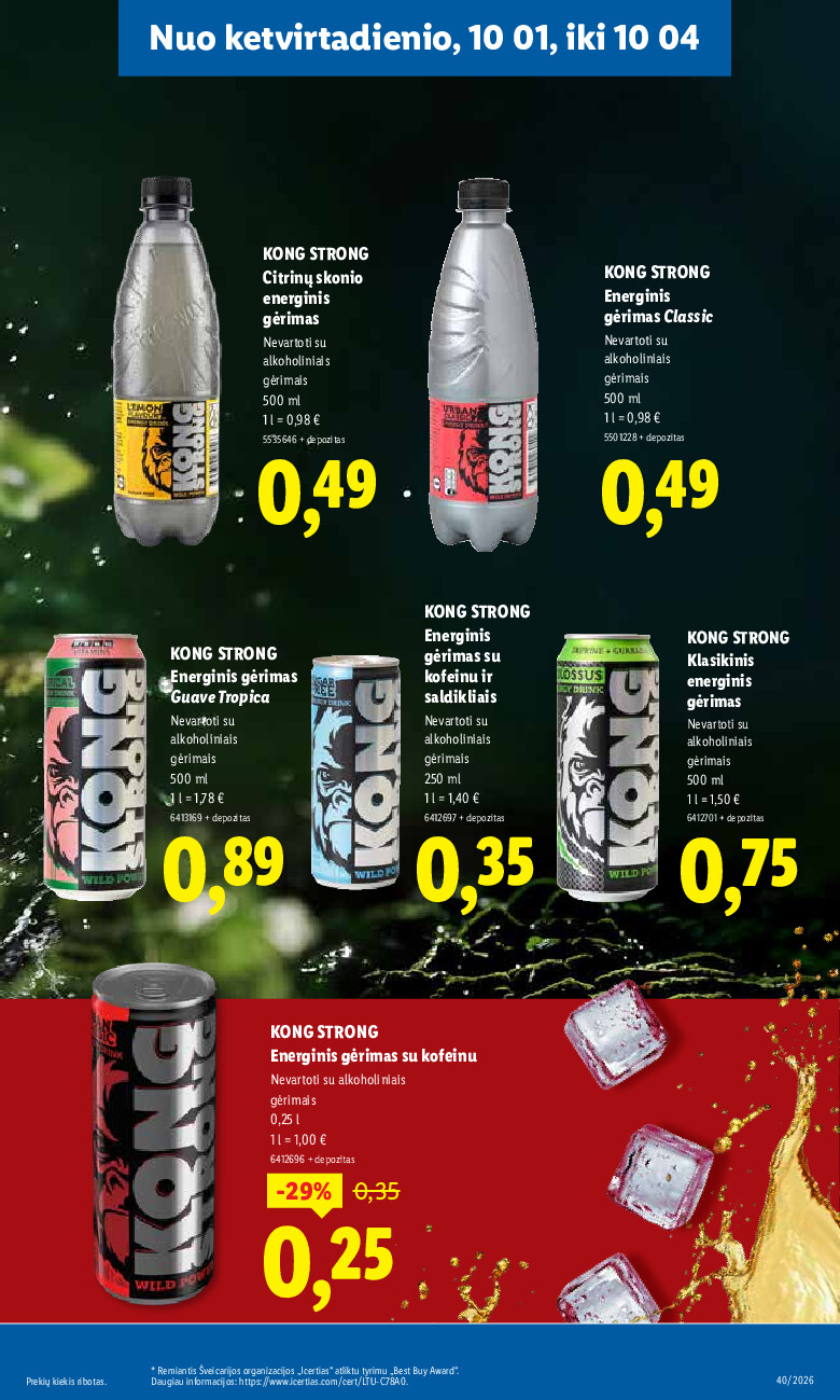 lidl - MAISTO PREKIŲ PASIŪLYMAI (2026-09-28 - 2026-10-04) - page: 45