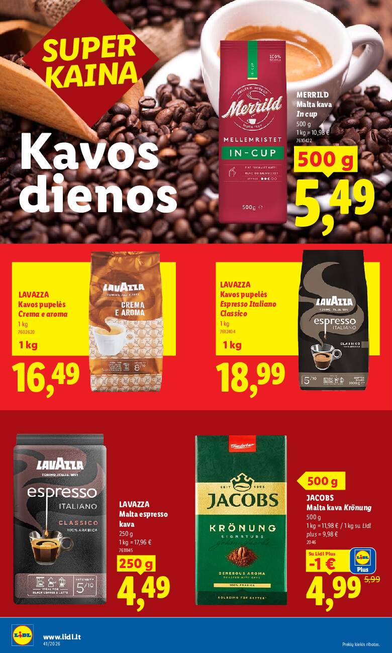 lidl - MAISTO PREKIŲ PASIŪLYMAI (2026-10-05 - 2026-10-11) - page: 12