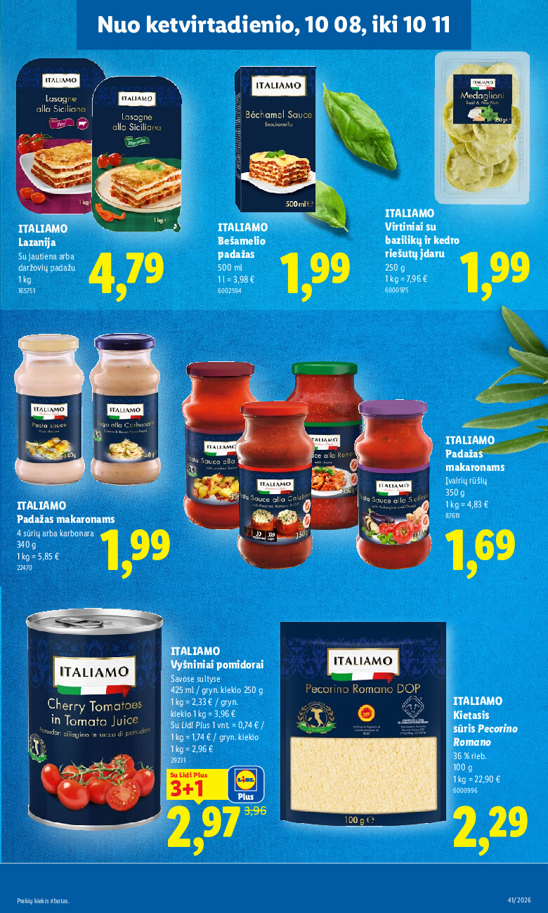 lidl - MAISTO PREKIŲ PASIŪLYMAI (2026-10-05 - 2026-10-11) - page: 33