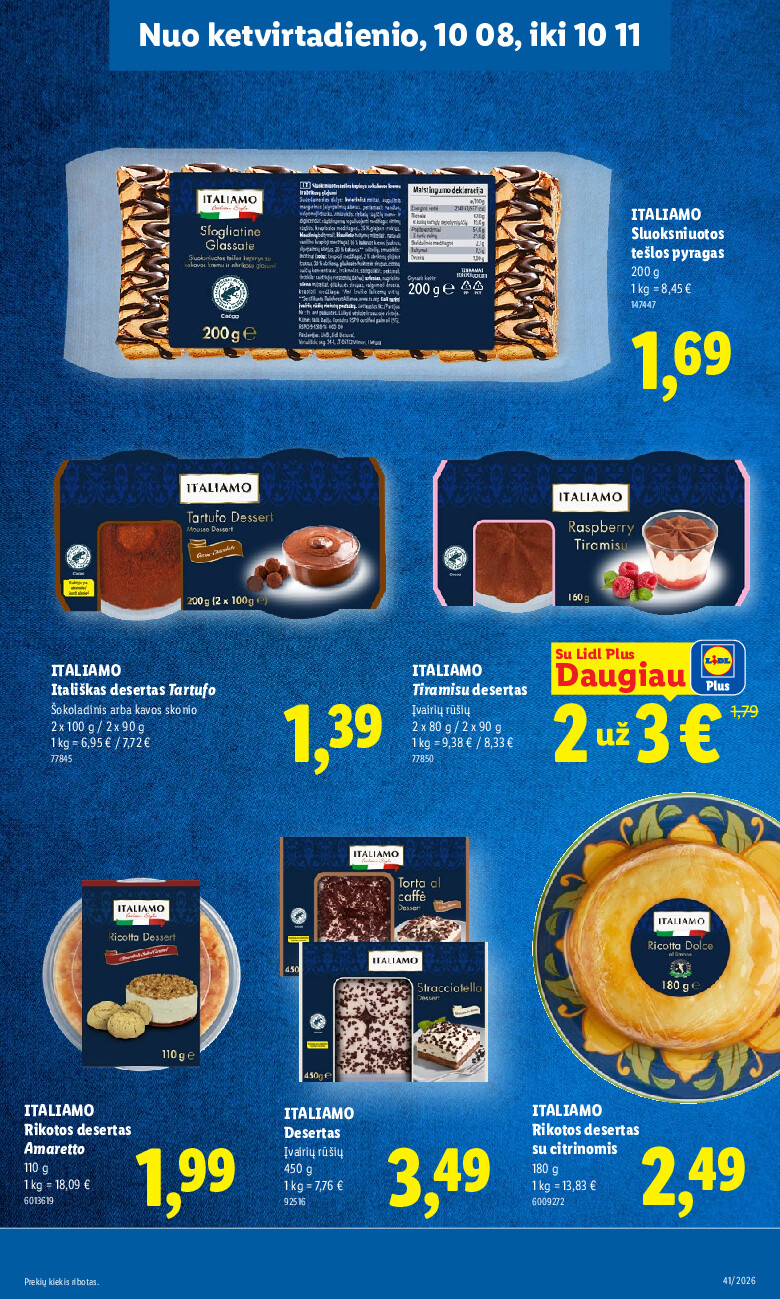lidl - MAISTO PREKIŲ PASIŪLYMAI (2026-10-05 - 2026-10-11) - page: 39