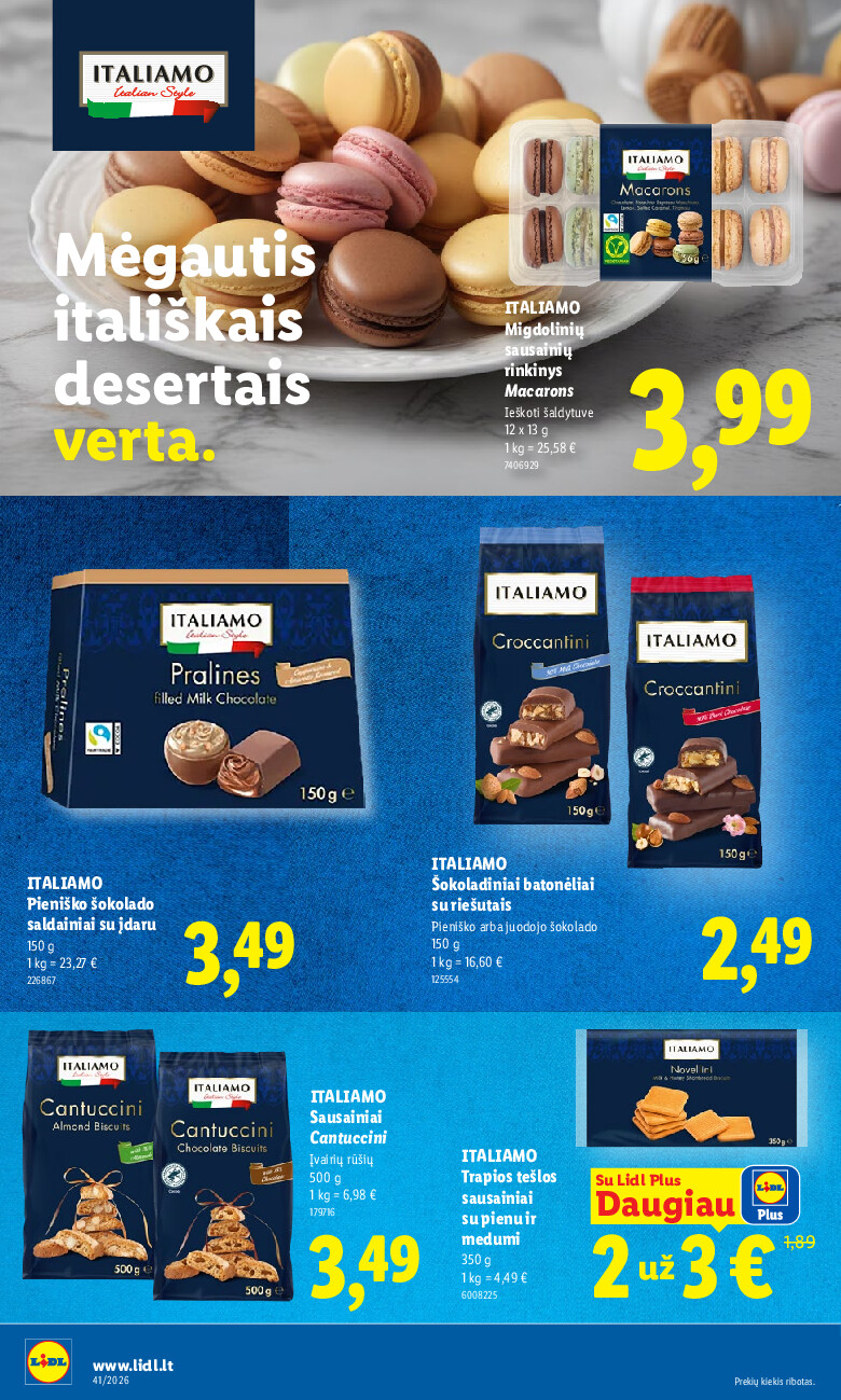 lidl - MAISTO PREKIŲ PASIŪLYMAI (2026-10-05 - 2026-10-11) - page: 40