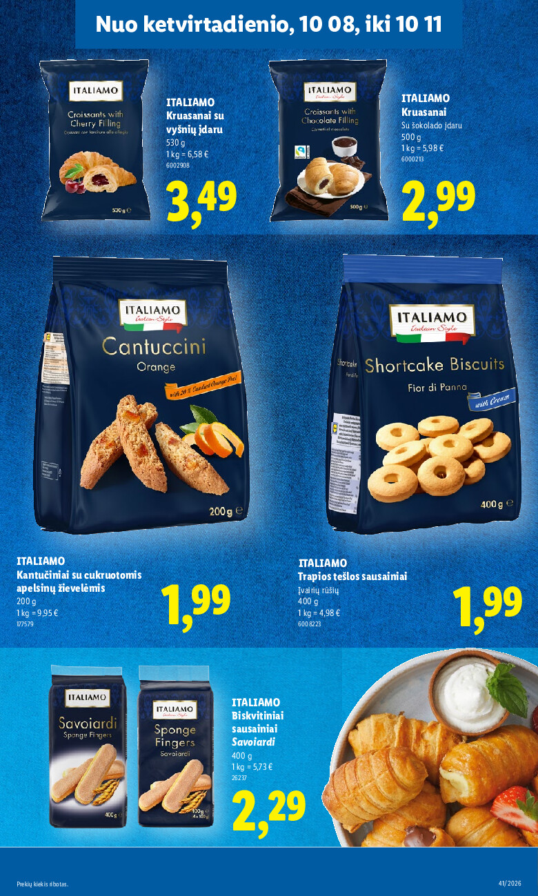 lidl - MAISTO PREKIŲ PASIŪLYMAI (2026-10-05 - 2026-10-11) - page: 41
