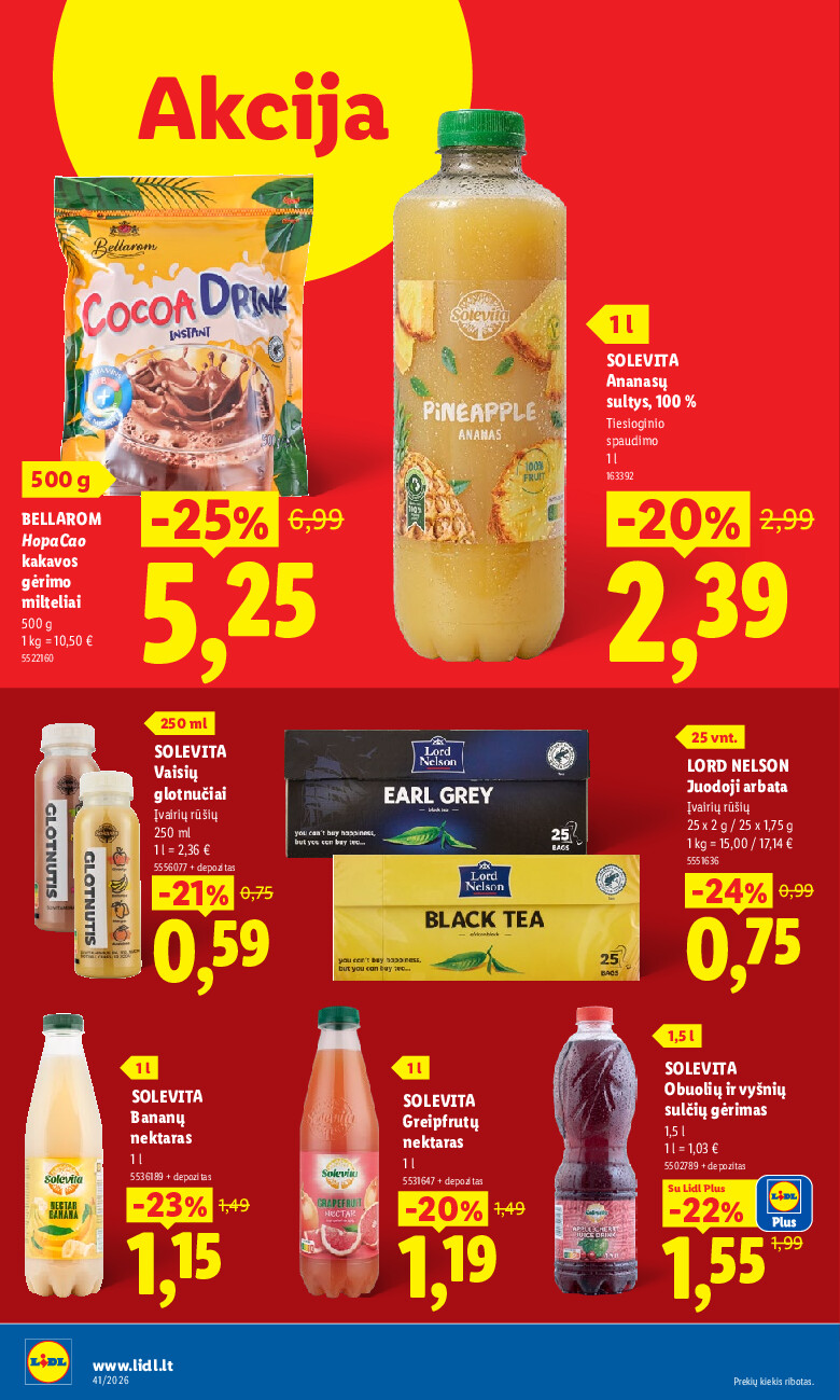 lidl - MAISTO PREKIŲ PASIŪLYMAI (2026-10-05 - 2026-10-11) - page: 42