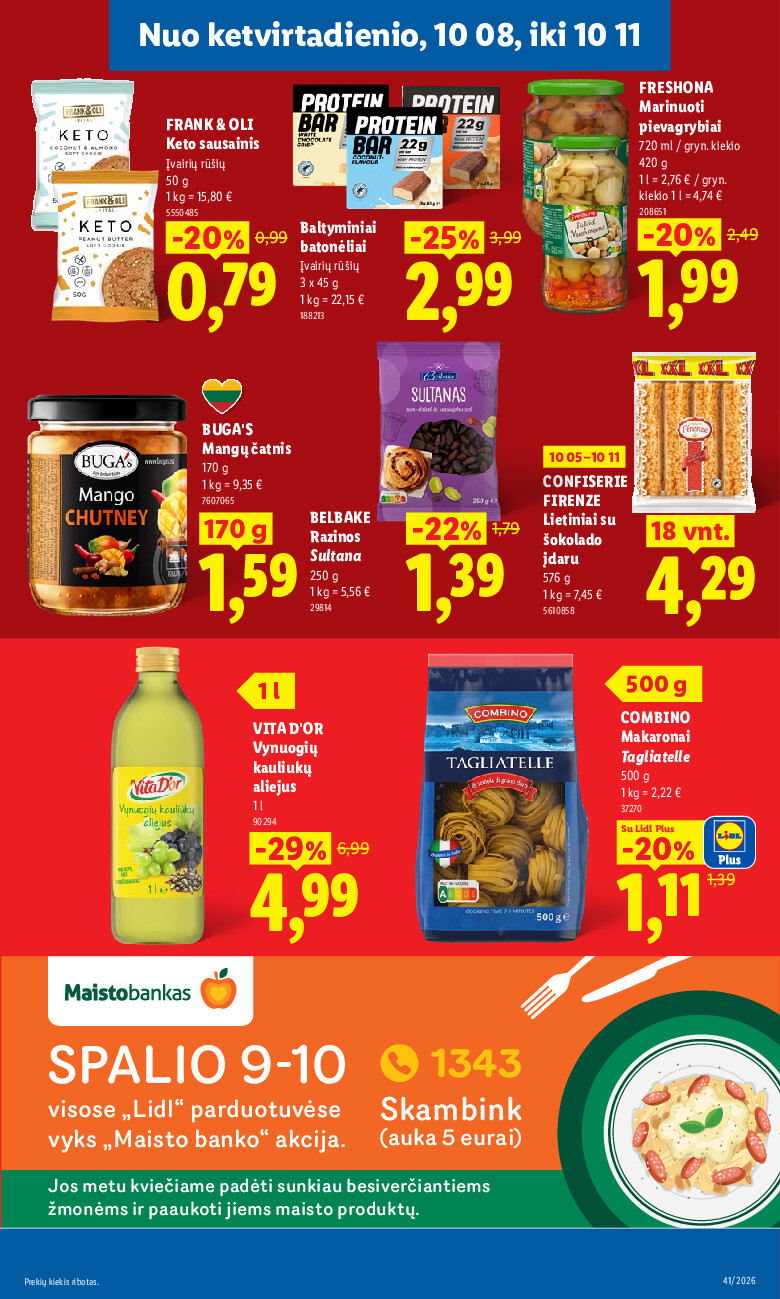 lidl - MAISTO PREKIŲ PASIŪLYMAI (2026-10-05 - 2026-10-11) - page: 43