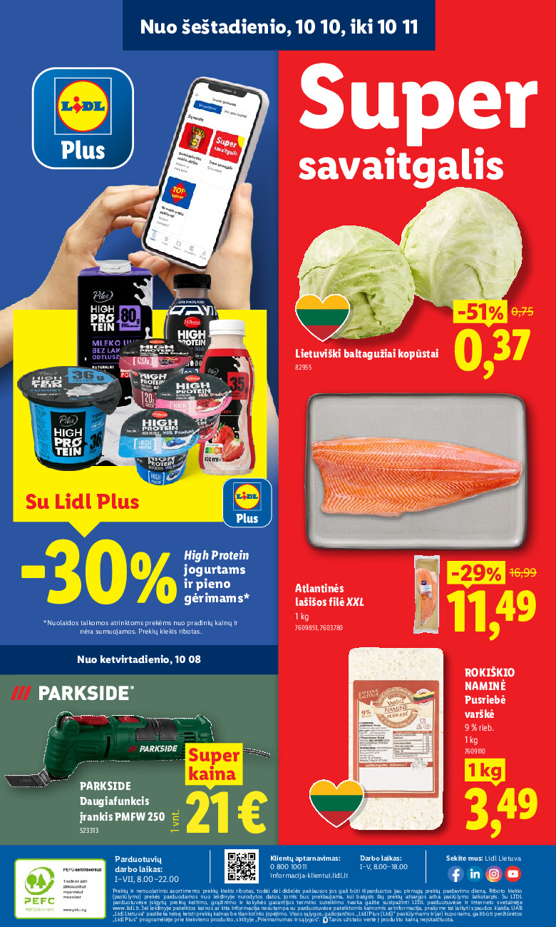 lidl - MAISTO PREKIŲ PASIŪLYMAI (2026-10-05 - 2026-10-11) - page: 54