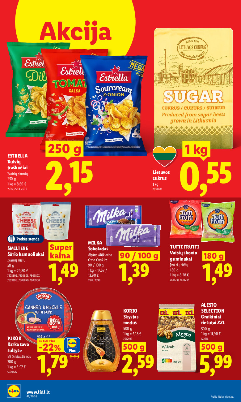 lidl - MAISTO PREKIŲ PASIŪLYMAI (2026-10-05 - 2026-10-11) - page: 10