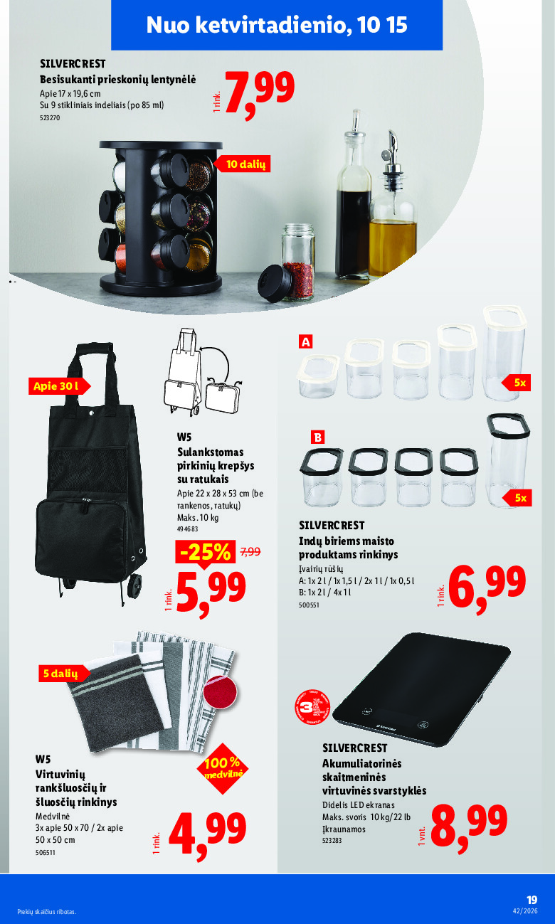 lidl - NE MAISTO PREKIŲ PASIŪLYMAI (2026-10-12 - 2026-10-18) - page: 19