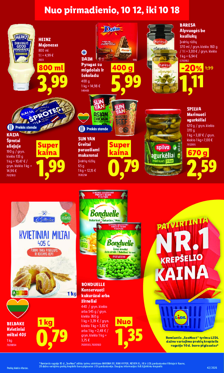 lidl - MAISTO PREKIŲ PASIŪLYMAI (2026-10-12 - 2026-10-18) - page: 13
