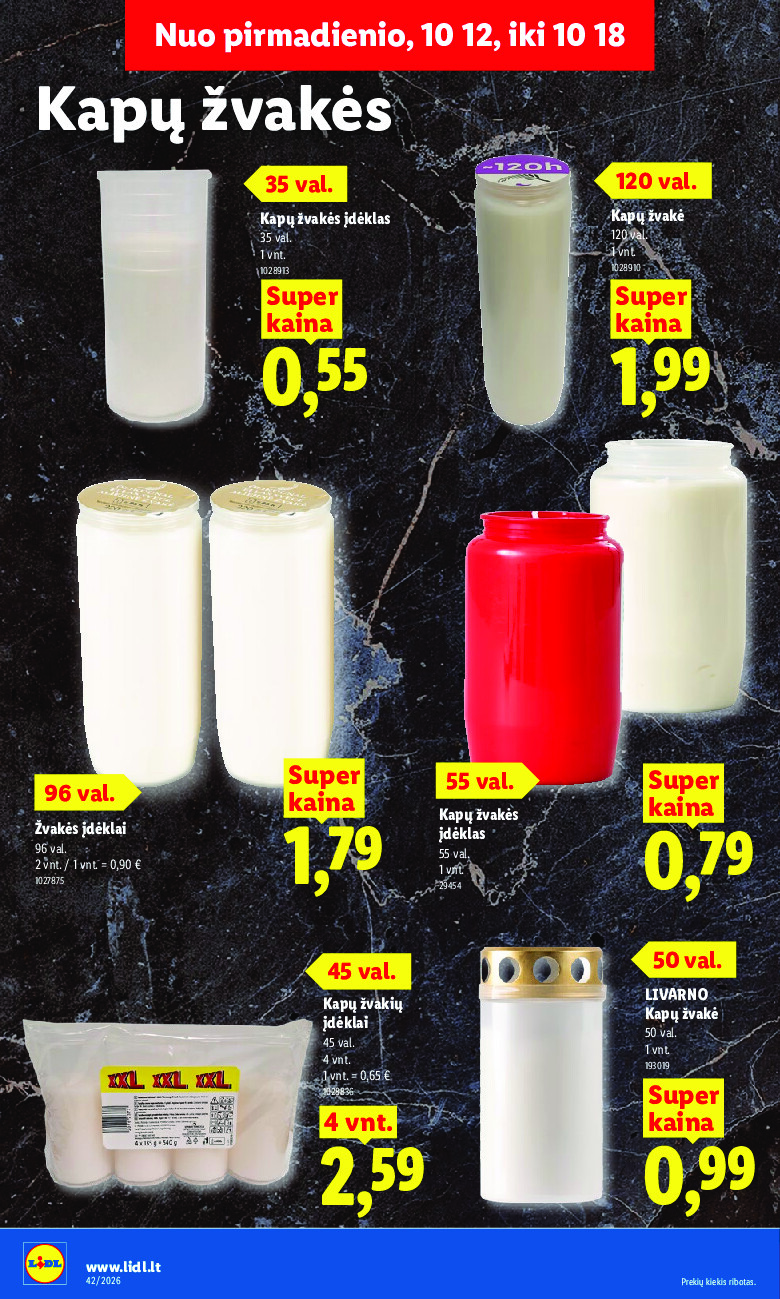 lidl - MAISTO PREKIŲ PASIŪLYMAI (2026-10-12 - 2026-10-18) - page: 26