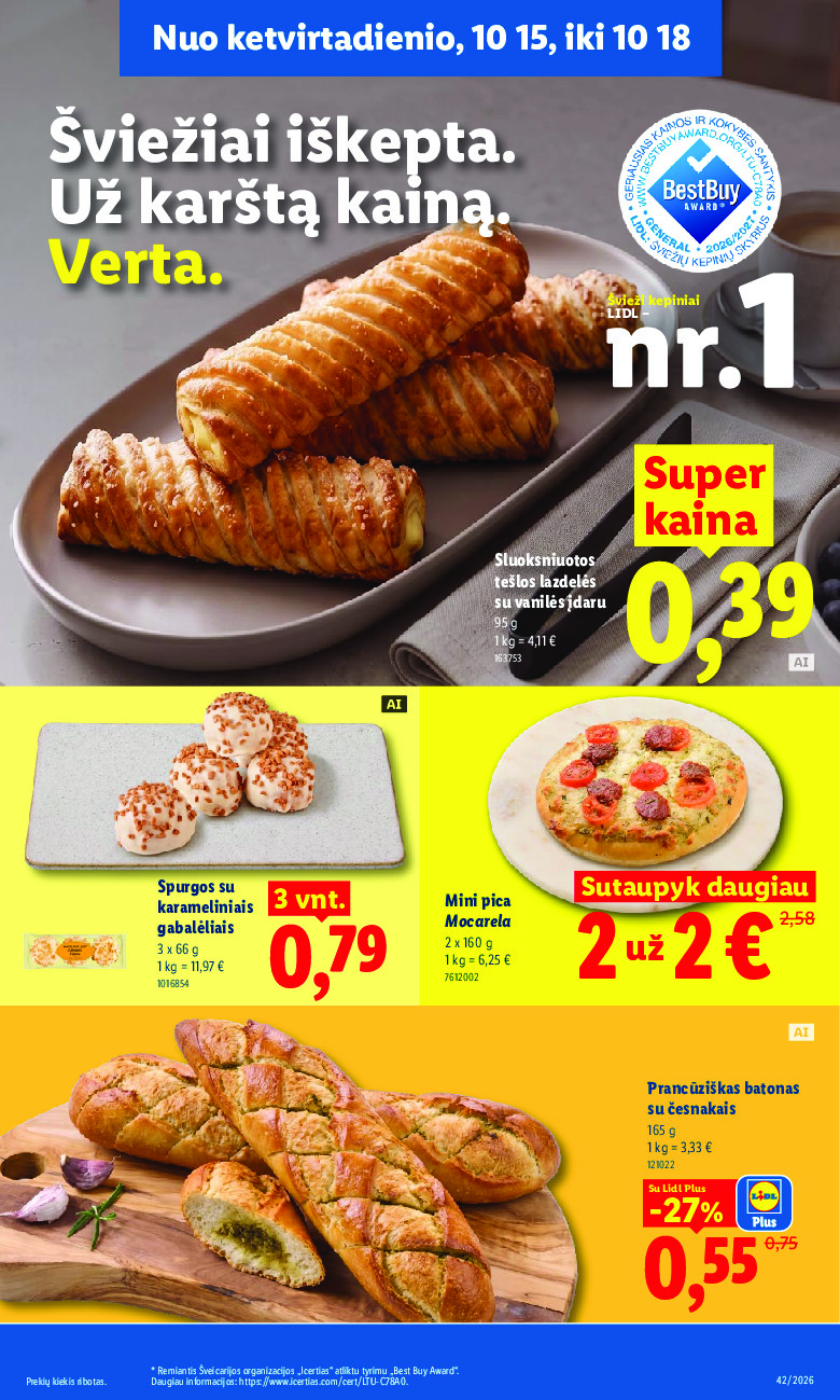 lidl - MAISTO PREKIŲ PASIŪLYMAI (2026-10-12 - 2026-10-18) - page: 39