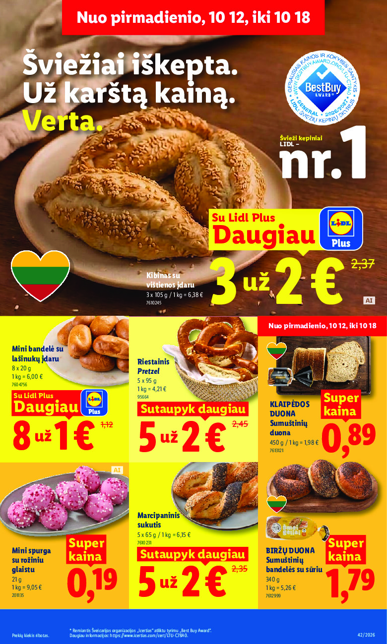 lidl - MAISTO PREKIŲ PASIŪLYMAI (2026-10-12 - 2026-10-18) - page: 7