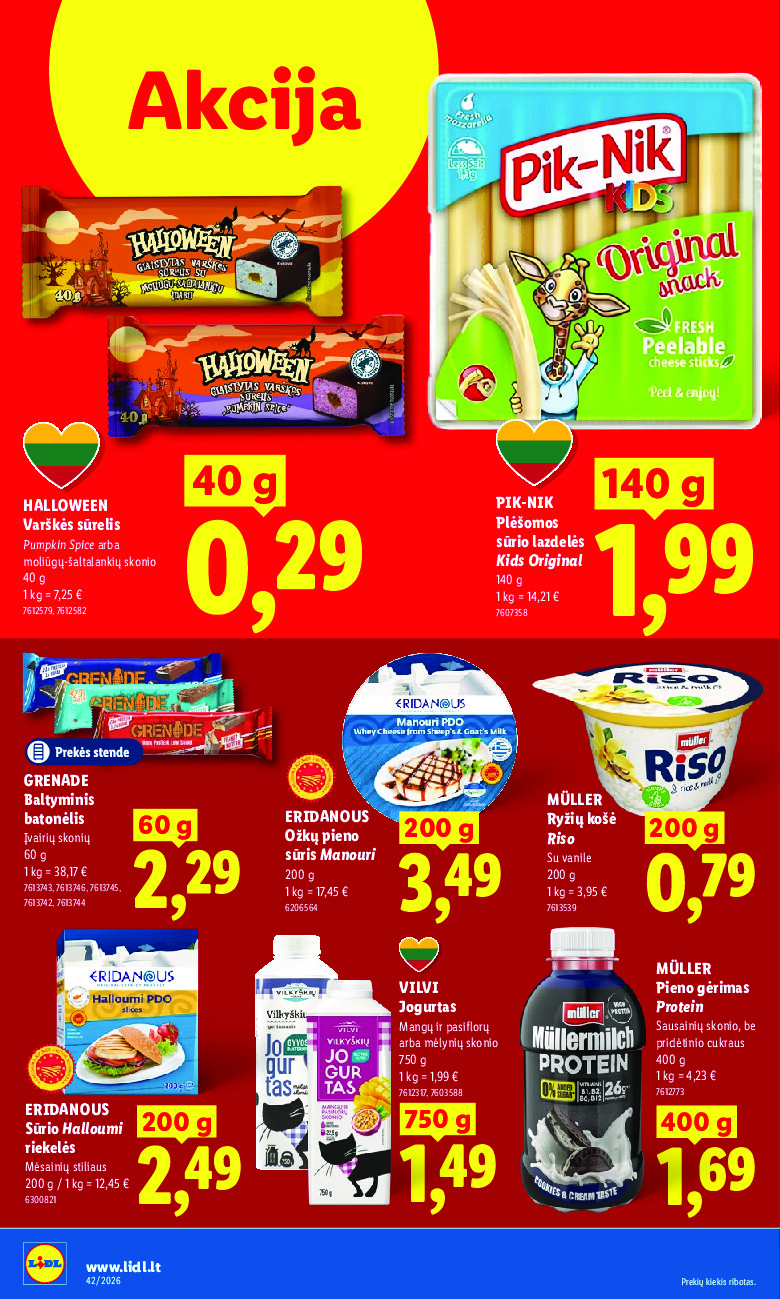 lidl - MAISTO PREKIŲ PASIŪLYMAI (2026-10-12 - 2026-10-18) - page: 10