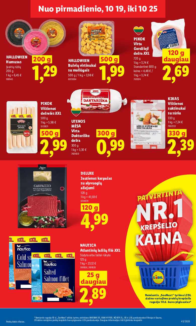 lidl - MAISTO PREKIŲ PASIŪLYMAI (2026-10-19 - 2026-10-25) - page: 11