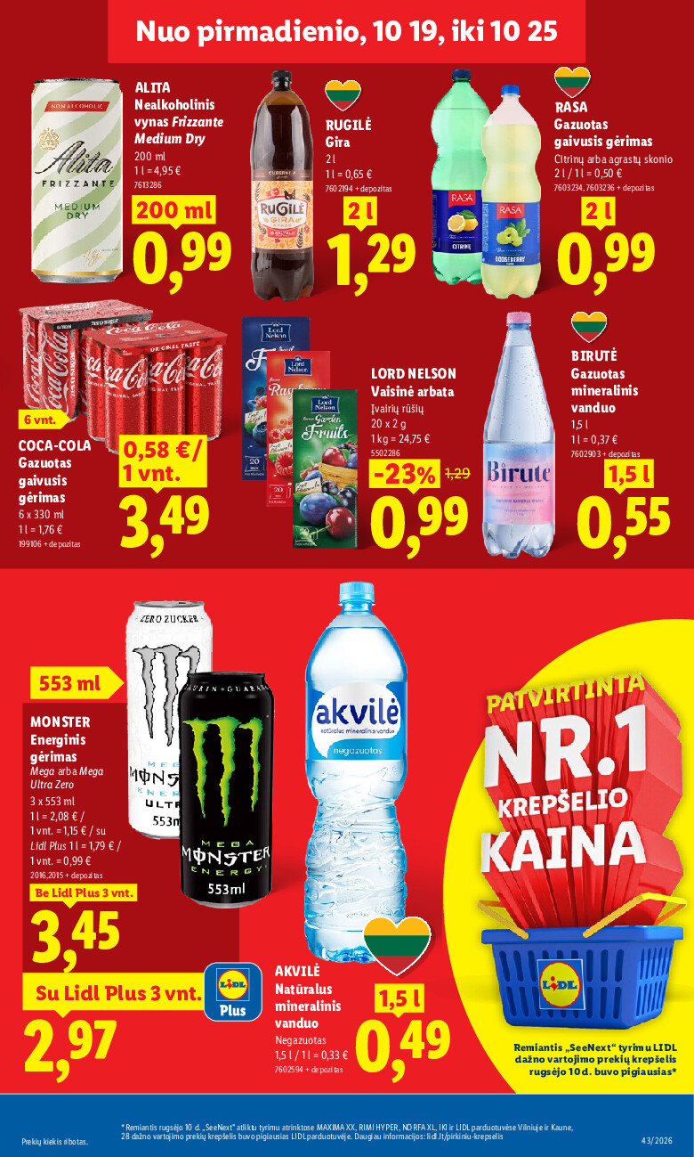 lidl - MAISTO PREKIŲ PASIŪLYMAI (2026-10-19 - 2026-10-25) - page: 13