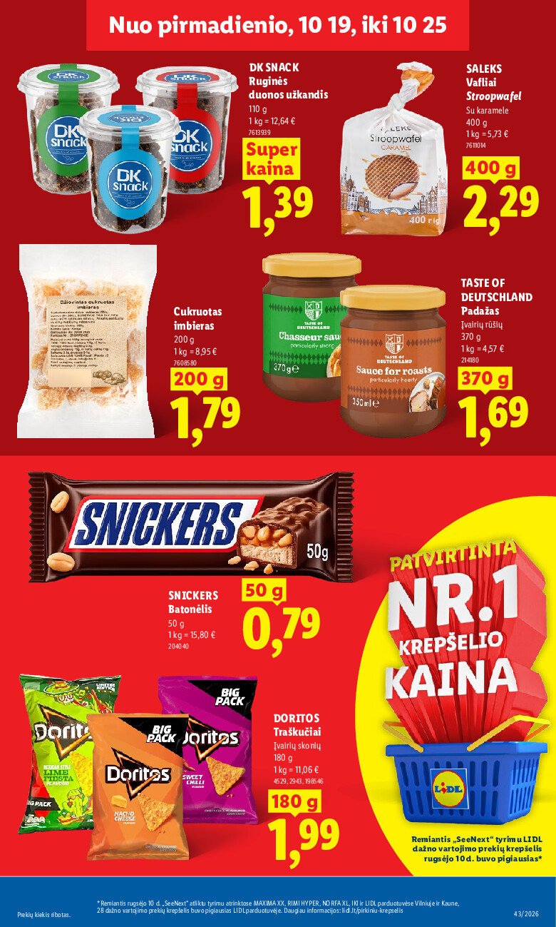 lidl - MAISTO PREKIŲ PASIŪLYMAI (2026-10-19 - 2026-10-25) - page: 19