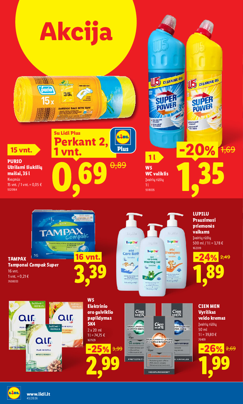 lidl - MAISTO PREKIŲ PASIŪLYMAI (2026-10-19 - 2026-10-25) - page: 20