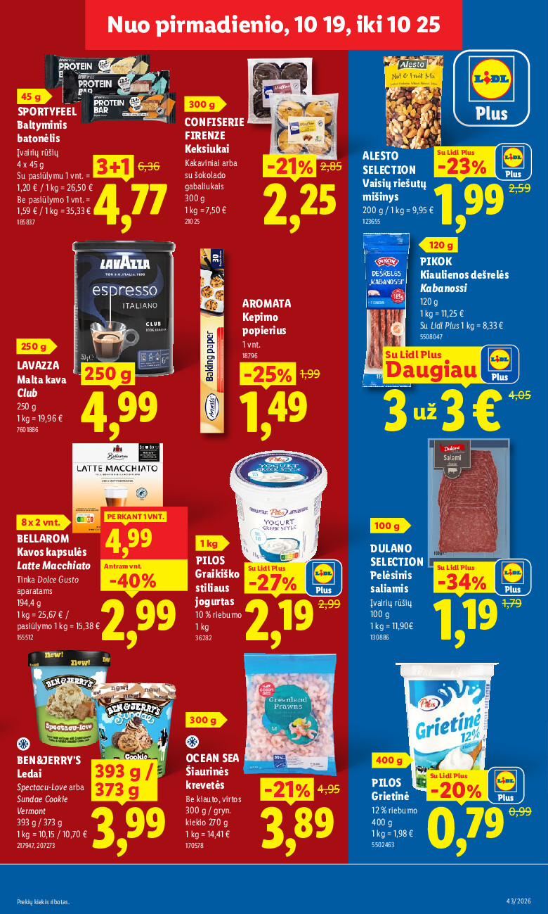 lidl - MAISTO PREKIŲ PASIŪLYMAI (2026-10-19 - 2026-10-25) - page: 3
