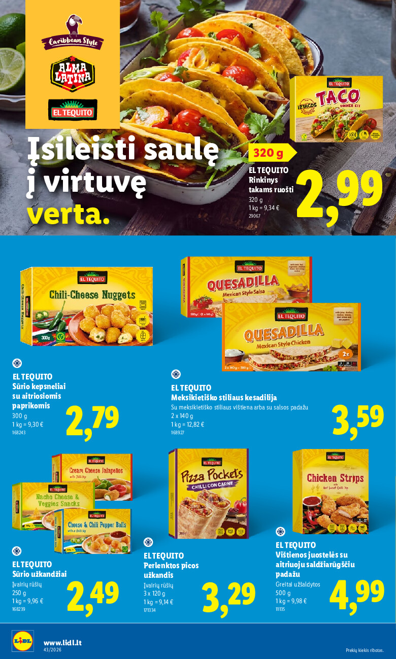 lidl - MAISTO PREKIŲ PASIŪLYMAI (2026-10-19 - 2026-10-25) - page: 22