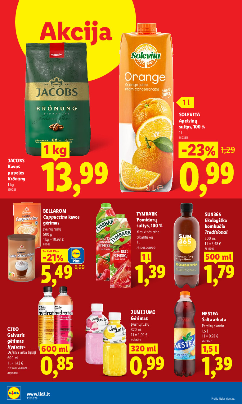 lidl - MAISTO PREKIŲ PASIŪLYMAI (2026-10-19 - 2026-10-25) - page: 26