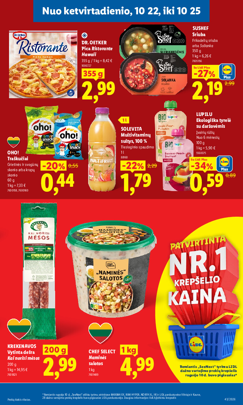 lidl - MAISTO PREKIŲ PASIŪLYMAI (2026-10-19 - 2026-10-25) - page: 29