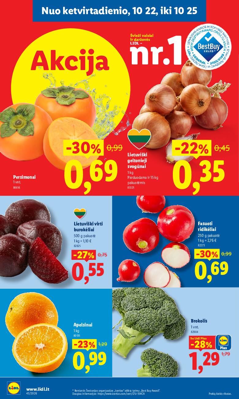 lidl - MAISTO PREKIŲ PASIŪLYMAI (2026-10-19 - 2026-10-25) - page: 32