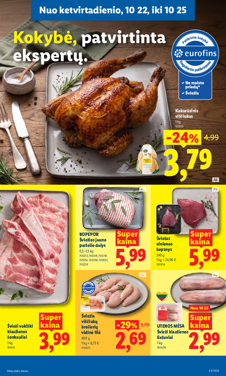 lidl - MAISTO PREKIŲ PASIŪLYMAI (2026-10-19 - 2026-10-25) - page: 35