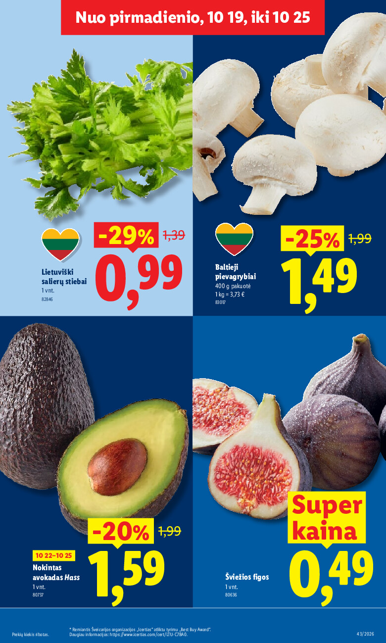 lidl - MAISTO PREKIŲ PASIŪLYMAI (2026-10-19 - 2026-10-25) - page: 5