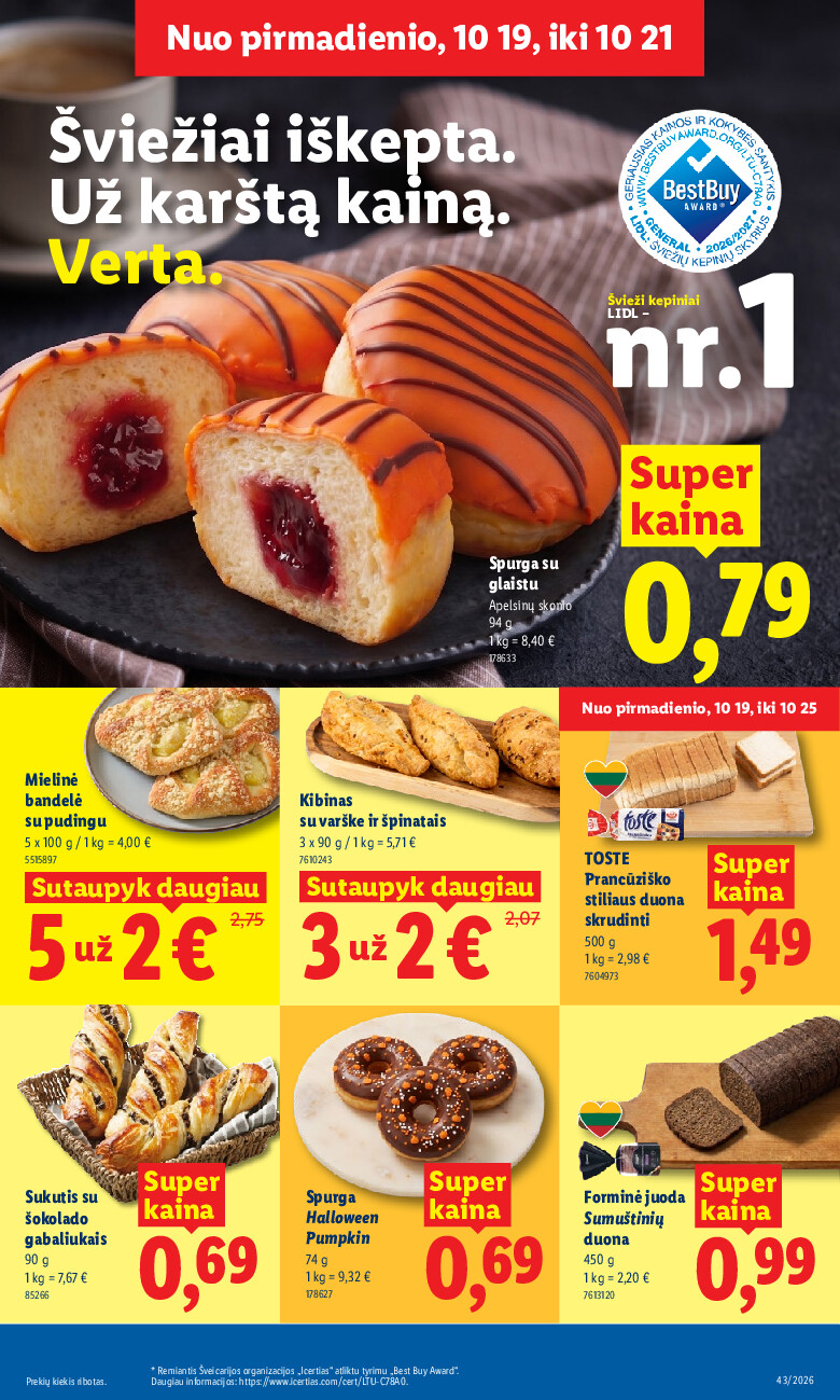 lidl - MAISTO PREKIŲ PASIŪLYMAI (2026-10-19 - 2026-10-25) - page: 7