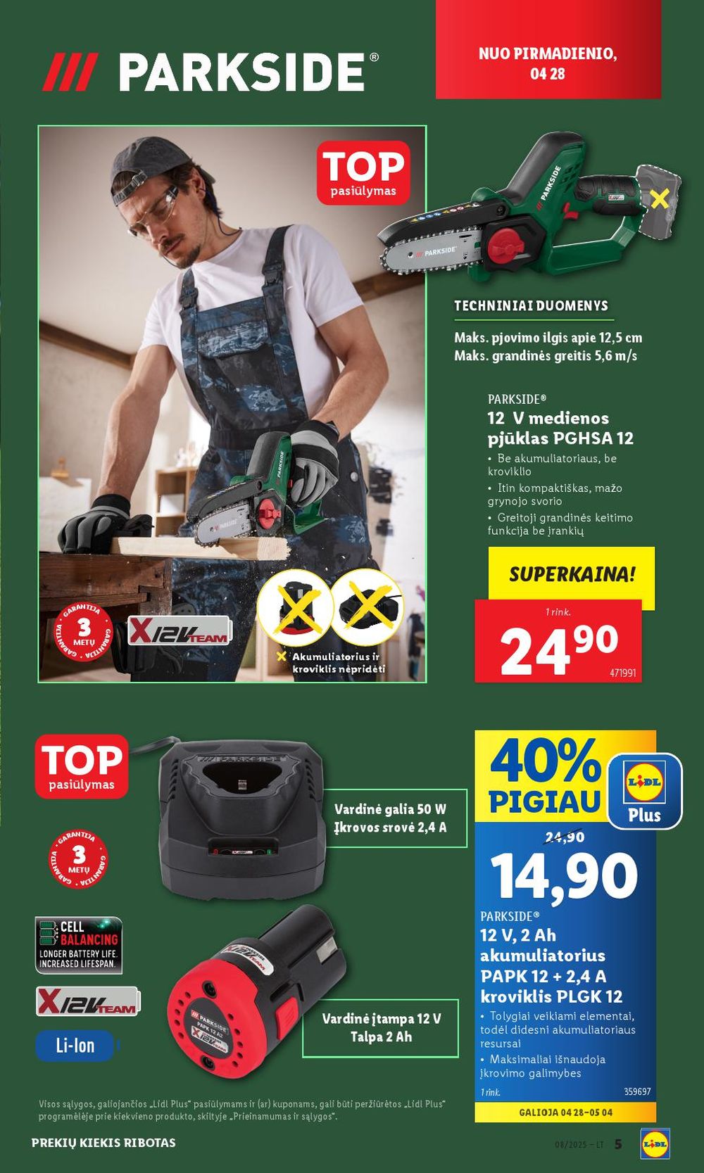 lidl - LIDL - Ne maisto prekių pasiūlymai (2025 04 28 - 2025 05 04) - page: 5 lidl - LIDL - Ne maisto prekių pasiūlymai (2025 04 28 - 2025 05 04) - page: 5