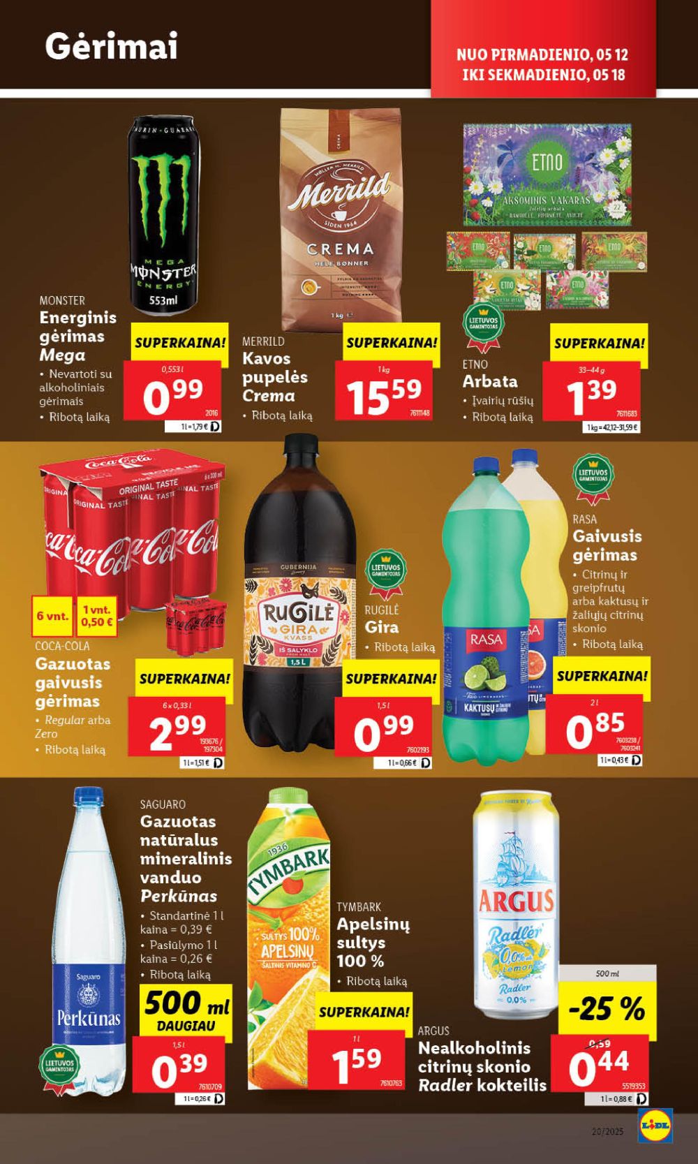 lidl - LIDL - Maisto prekių pasiūlymai (2025 05 15 - 2025 05 18) - page: 34