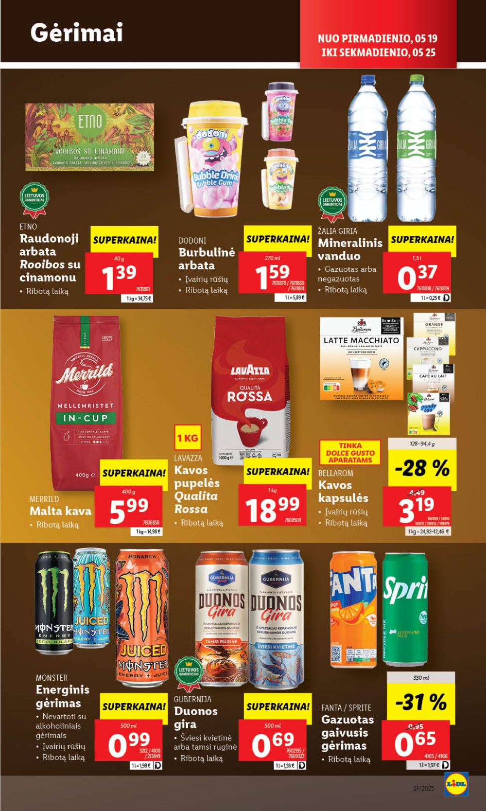 lidl - LIDL - Maisto prekių pasiūlymai (2025 05 19 - 2025 05 25) - page: 33 lidl - LIDL - Maisto prekių pasiūlymai (2025 05 19 - 2025 05 25) - page: 33