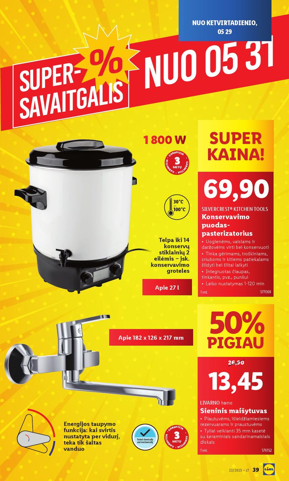 lidl - LIDL - Ne maisto prekių pasiūlymai (2025 05 26 - 2025 06 01) - page: 39 lidl - LIDL - Ne maisto prekių pasiūlymai (2025 05 26 - 2025 06 01) - page: 39