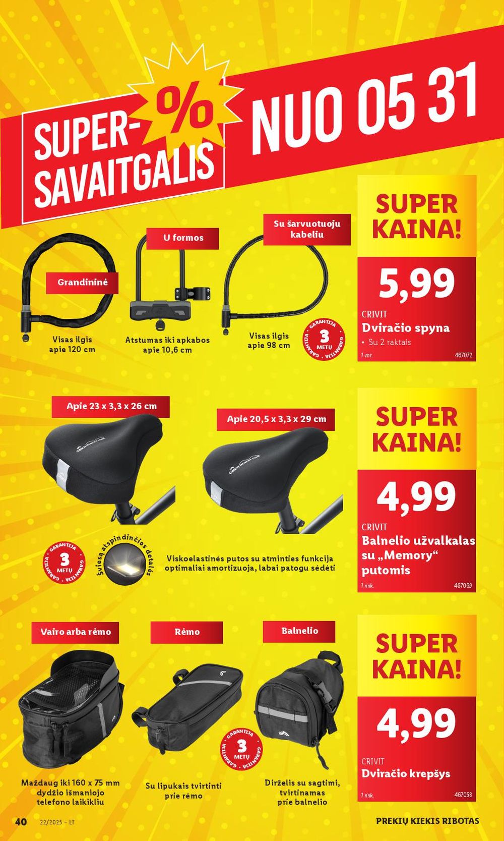 lidl - LIDL - Ne maisto prekių pasiūlymai (2025 05 26 - 2025 06 01) - page: 40 lidl - LIDL - Ne maisto prekių pasiūlymai (2025 05 26 - 2025 06 01) - page: 40