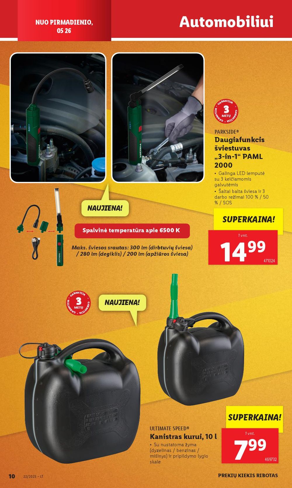 lidl - LIDL - Ne maisto prekių pasiūlymai (2025 05 26 - 2025 06 01) - page: 10 lidl - LIDL - Ne maisto prekių pasiūlymai (2025 05 26 - 2025 06 01) - page: 10