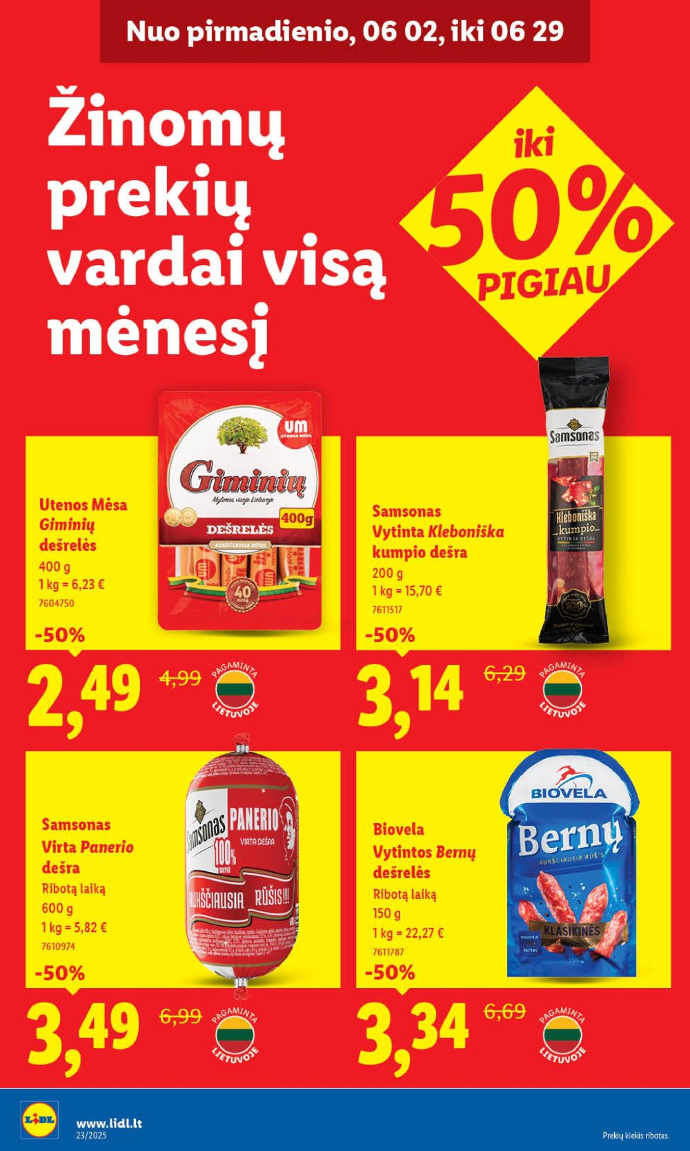 lidl - LIDL - Maisto prekių pasiūlymai (2025 06 02 - 2025 06 08) - page: 32 lidl - LIDL - Maisto prekių pasiūlymai (2025 06 02 - 2025 06 08) - page: 32