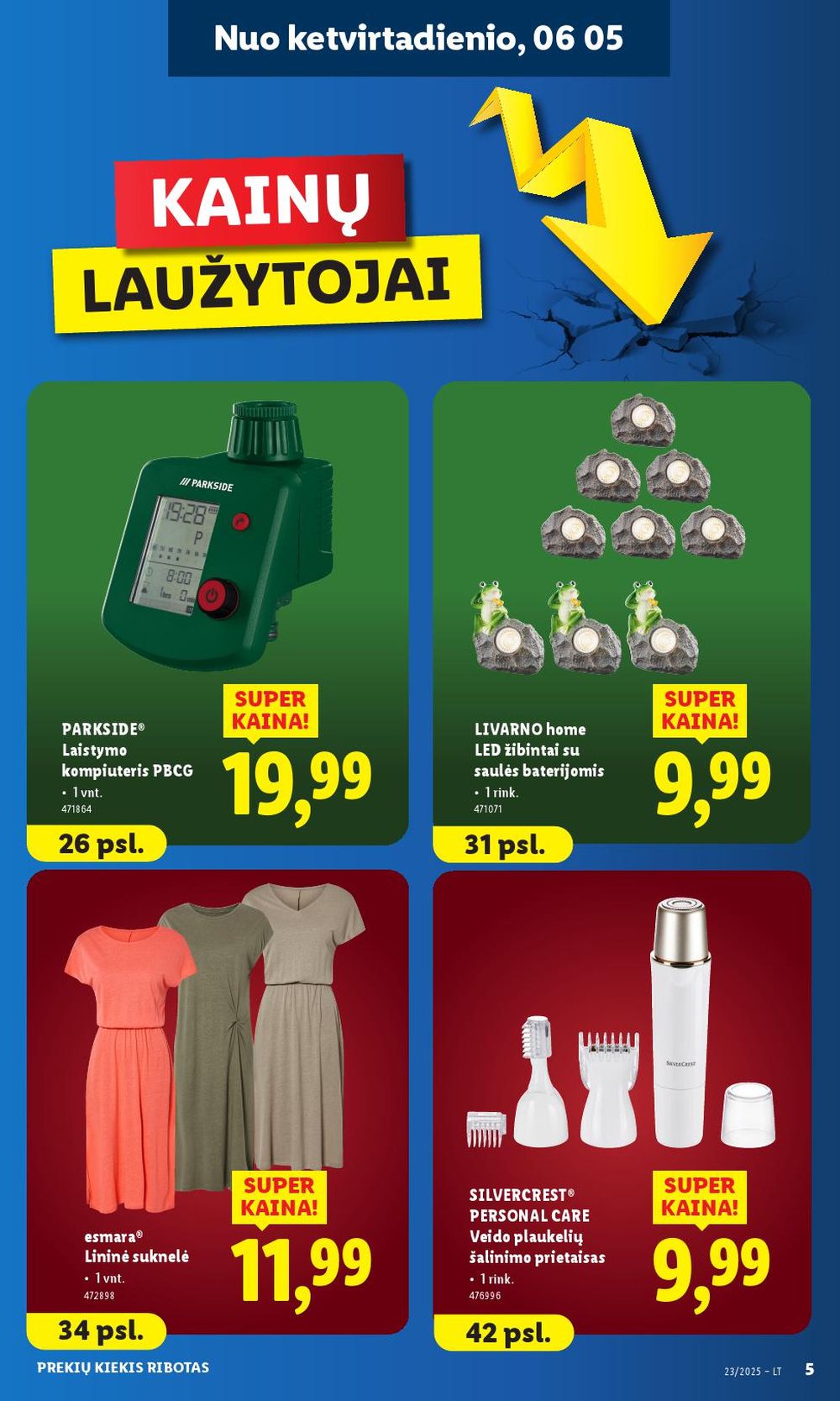 lidl - LIDL - Ne maisto prekių pasiūlymai (2025 06 02 - 2025 06 08) - page: 5