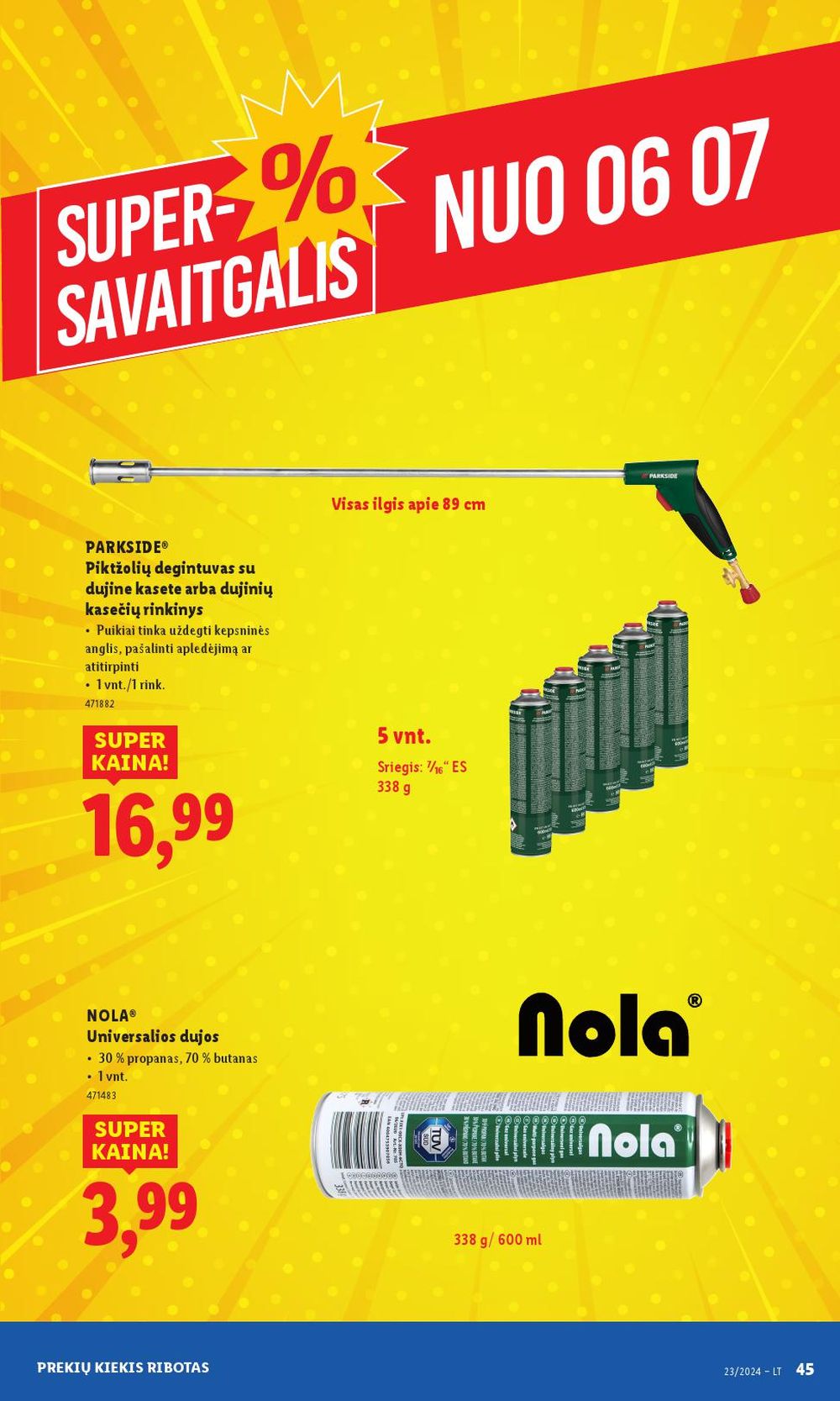 lidl - LIDL - Ne maisto prekių pasiūlymai (2025 06 02 - 2025 06 08) - page: 45