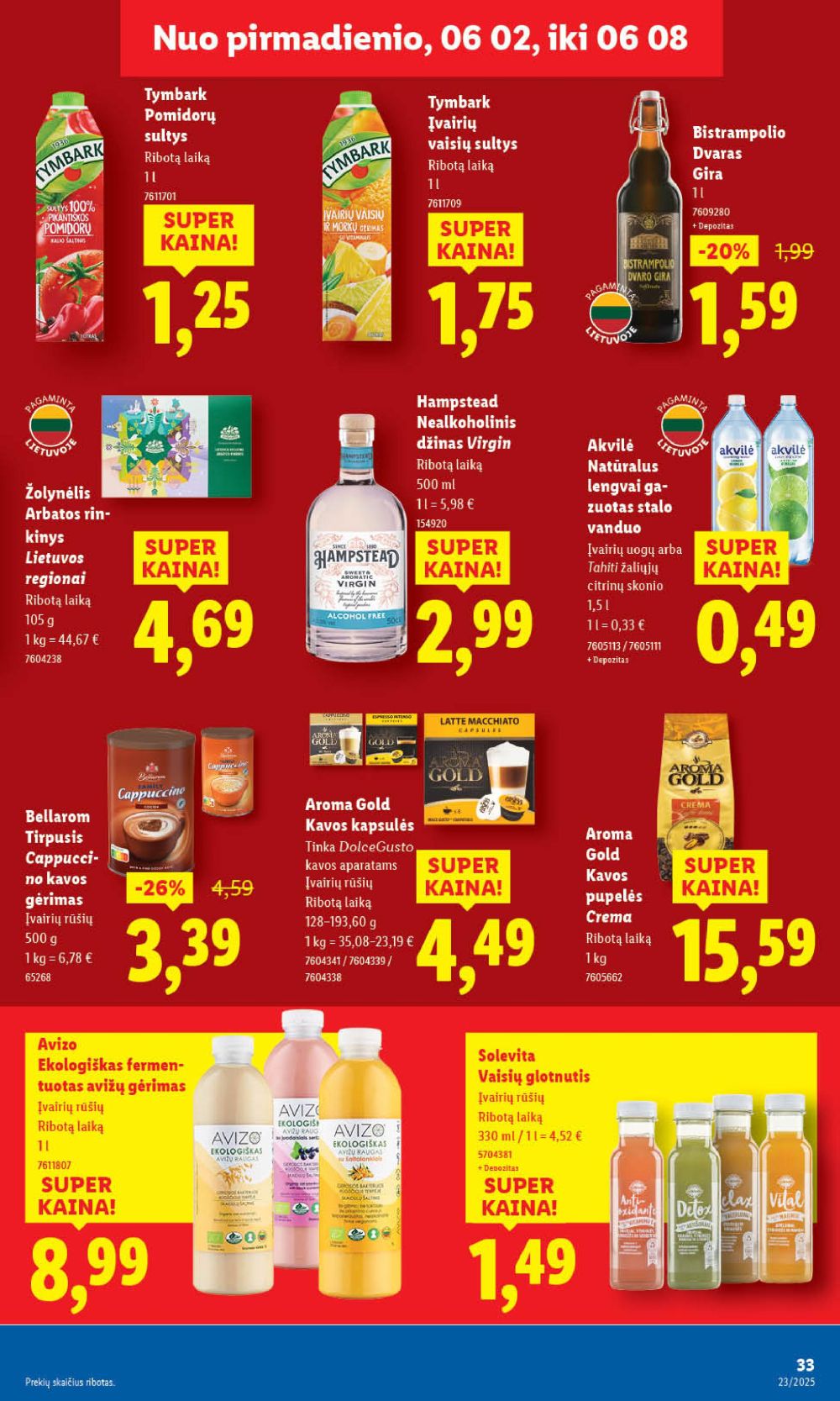 lidl - LIDL - Maisto prekių pasiūlymai (2025 06 05 - 2025 06 08) - page: 49