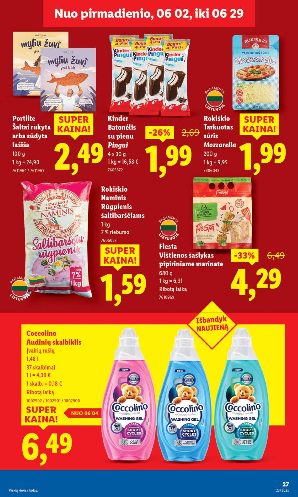 lidl - LIDL - Maisto prekių pasiūlymai (2025 06 05 - 2025 06 08) - page: 43