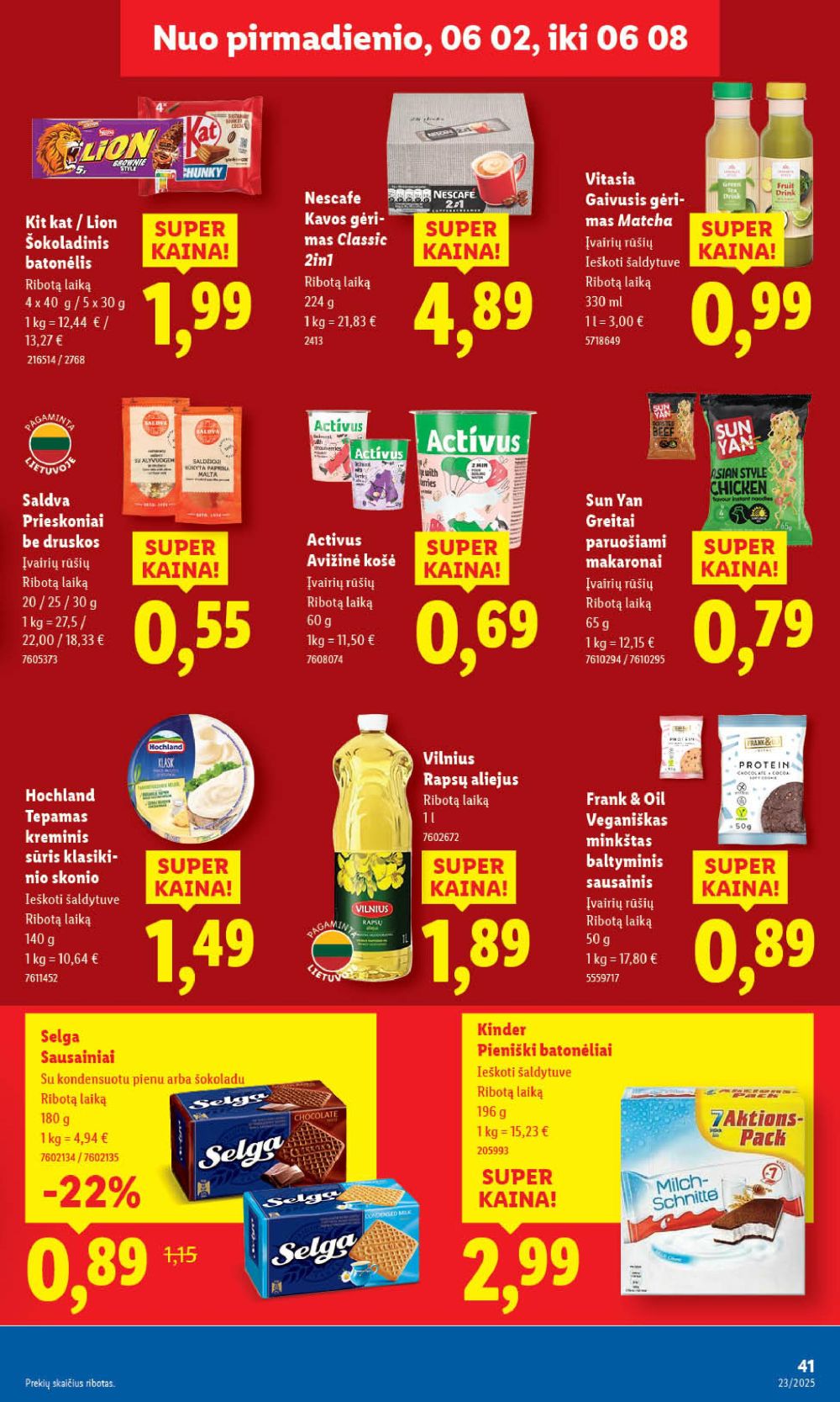 lidl - LIDL - Maisto prekių pasiūlymai (2025 06 05 - 2025 06 08) - page: 53